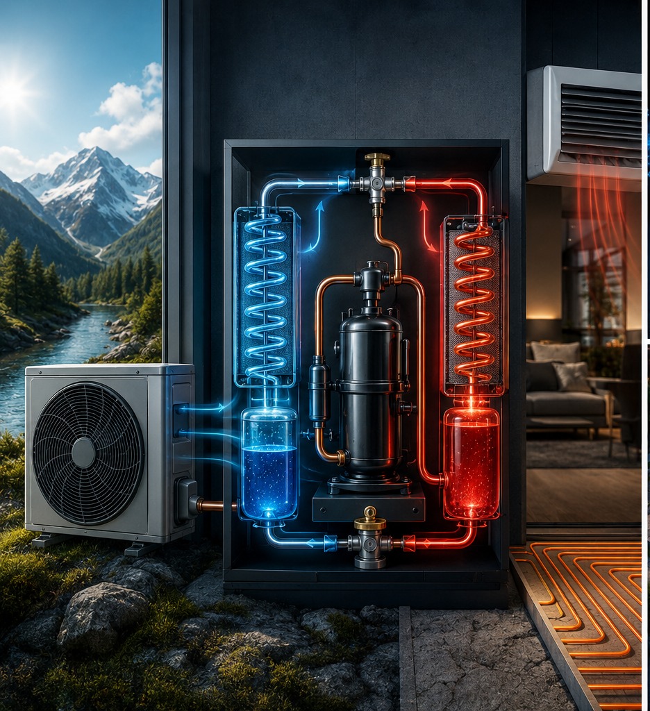 waermepumpe bild 1 unter 1mb - Wie funktioniert eine W&auml;rmepumpe wirklich? Die Geschichte hinter der Technologie